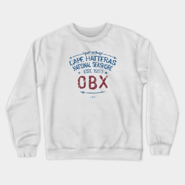 Cape Hatteras National Seashore, Est. 1953, OBX Crewneck Sweatshirt by jcombs